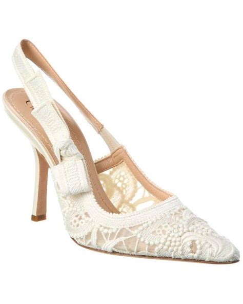 slingback dior bianche|dior slingback heels price.